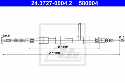 Трос ATE 24.3727-0004.2