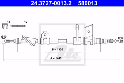 Трос ATE 24.3727-0013.2