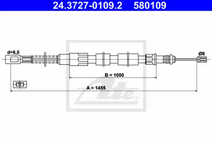 Трос ATE 24.3727-0109.2