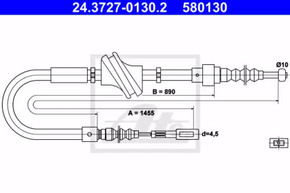 Трос ATE 24.3727-0130.2