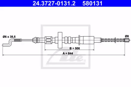 Трос ATE 24.3727-0131.2