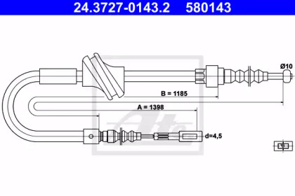 Трос ATE 24.3727-0143.2