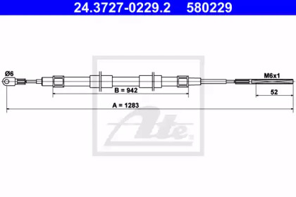 Трос ATE 24.3727-0229.2