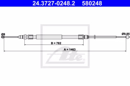 Трос ATE 24.3727-0248.2