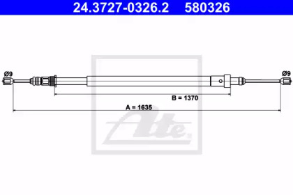 Трос ATE 24.3727-0326.2