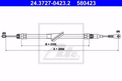 Трос ATE 24.3727-0423.2