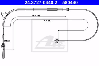 Трос ATE 24.3727-0440.2