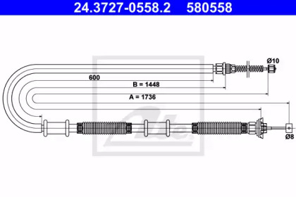 Трос ATE 24.3727-0558.2