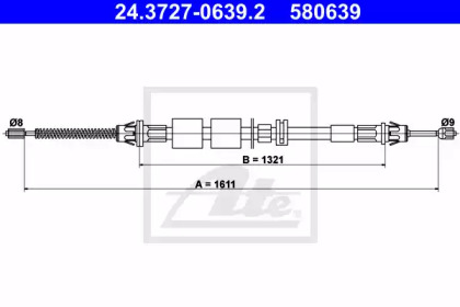 Трос ATE 24.3727-0639.2