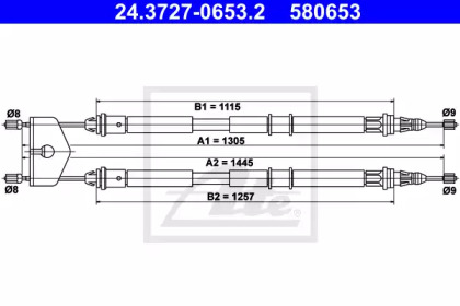 Трос ATE 24.3727-0653.2