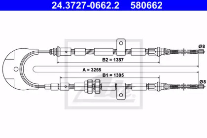 Трос ATE 24.3727-0662.2