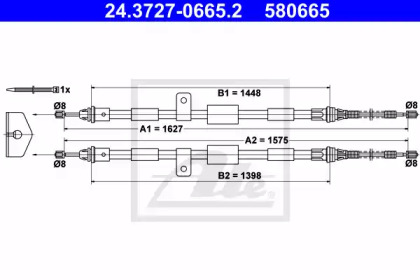 Трос ATE 24.3727-0665.2