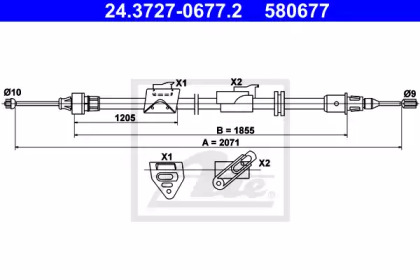 Трос ATE 24.3727-0677.2