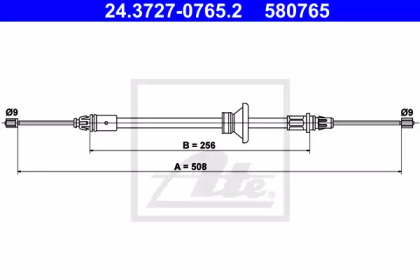 Трос ATE 24.3727-0765.2