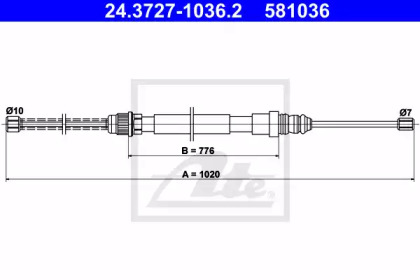 Трос ATE 24.3727-1036.2