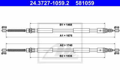 Трос ATE 24.3727-1059.2