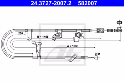 Трос ATE 24.3727-2007.2