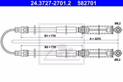 Трос ATE 24.3727-2701.2