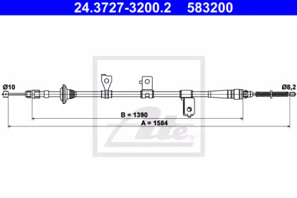 Трос ATE 24.3727-3200.2