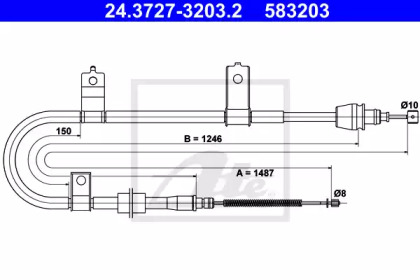 Трос ATE 24.3727-3203.2