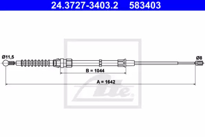 Трос ATE 24.3727-3403.2