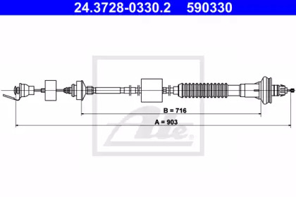 Трос ATE 24.3728-0330.2