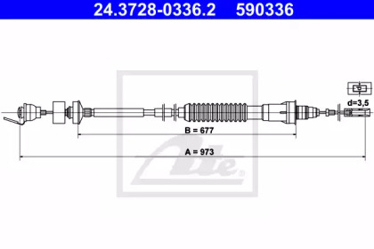 Трос ATE 24.3728-0336.2