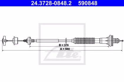 Трос ATE 24.3728-0848.2