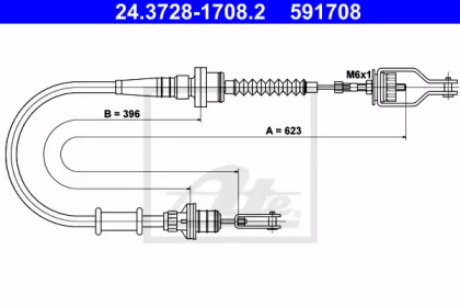 Трос ATE 24.3728-1708.2