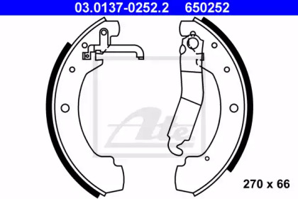 Комлект тормозных накладок ATE 03.0137-0252.2