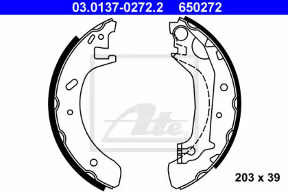 Комлект тормозных накладок ATE 03.0137-0272.2