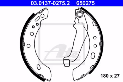 Комлект тормозных накладок ATE 03.0137-0275.2