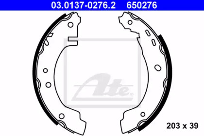 Комлект тормозных накладок ATE 03.0137-0276.2