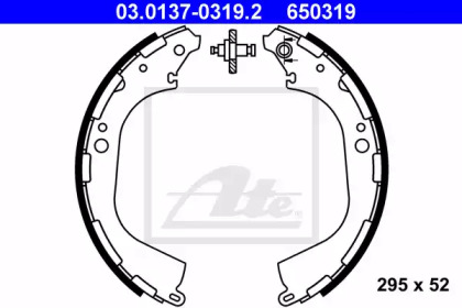 Комлект тормозных накладок ATE 03.0137-0319.2