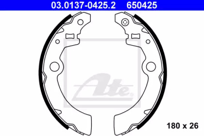 Комлект тормозных накладок ATE 03.0137-0425.2