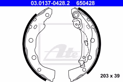 Комлект тормозных накладок ATE 03.0137-0428.2