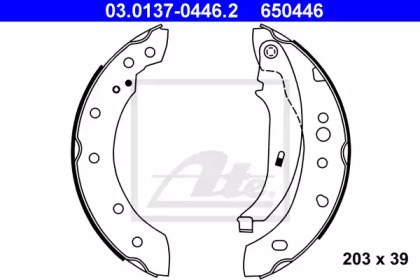 Комлект тормозных накладок ATE 03.0137-0446.2