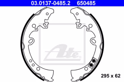 Комлект тормозных накладок ATE 03.0137-0485.2