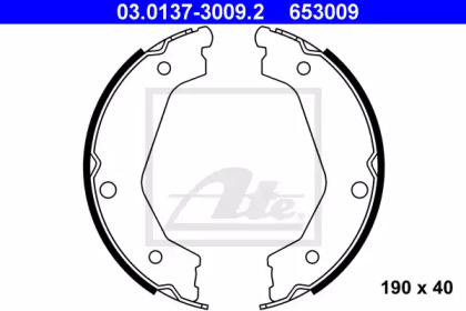 Комлект тормозных накладок ATE 03.0137-3009.2