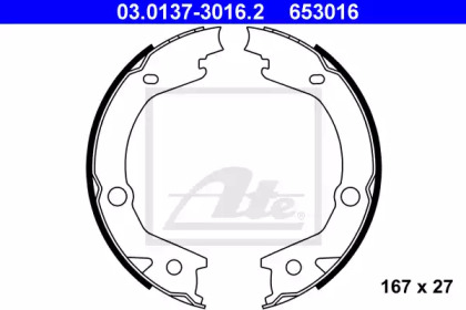 Комлект тормозных накладок ATE 03.0137-3016.2