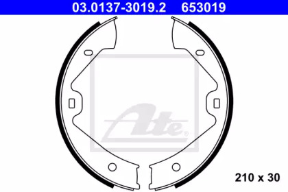 Комлект тормозных накладок ATE 03.0137-3019.2