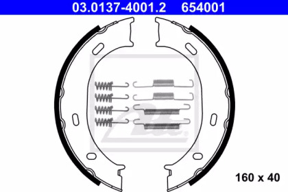 Комлект тормозных накладок ATE 03.0137-4001.2