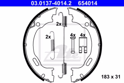 Комлект тормозных накладок ATE 03.0137-4014.2