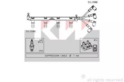 Комплект электропроводки KW 358 049