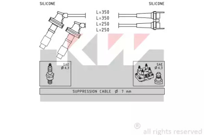 Комплект электропроводки KW 358 061