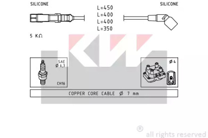 Комплект электропроводки KW 358 069