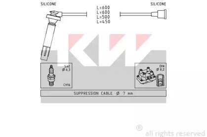 Комплект электропроводки KW 358 100