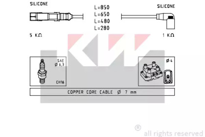 Комплект электропроводки KW 358 223