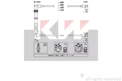 Комплект электропроводки KW 358 226