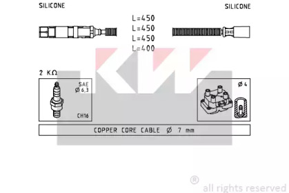 Комплект электропроводки KW 358 234